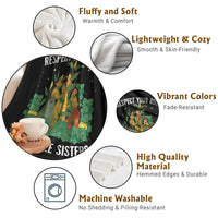 Three Sisters Respect Your Roots Throw Blanket Native American Heritage History Month - Wonder Print Shop