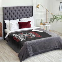 American History Begins With Native History Throw Blanket Native American Indigenous Indian Warrior - Wonder Print Shop