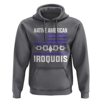 Native American Iroquois Hoodie Haudenosaunee Nation Vintage USA Flag - Wonder Print Shop