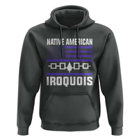 Native American Iroquois Hoodie Haudenosaunee Nation Vintage USA Flag - Wonder Print Shop