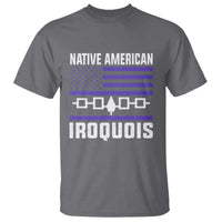 Native American Iroquois T Shirt Haudenosaunee Nation Vintage USA Flag - Wonder Print Shop