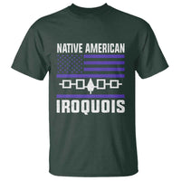 Native American Iroquois T Shirt Haudenosaunee Nation Vintage USA Flag - Wonder Print Shop