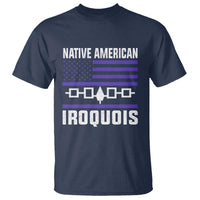 Native American Iroquois T Shirt Haudenosaunee Nation Vintage USA Flag - Wonder Print Shop