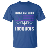 Native American Iroquois T Shirt Haudenosaunee Nation Vintage USA Flag - Wonder Print Shop
