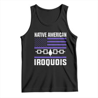 Native American Iroquois Tank Top Haudenosaunee Nation Vintage USA Flag - Wonder Print Shop