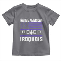 Native American Iroquois Toddler T Shirt Haudenosaunee Nation Vintage USA Flag - Wonder Print Shop
