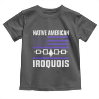 Native American Iroquois Toddler T Shirt Haudenosaunee Nation Vintage USA Flag - Wonder Print Shop