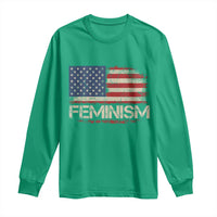 Feminism Feminist American Flag Long Sleeve Shirt Patriotic Womens Rights