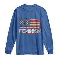 Feminism Feminist American Flag Long Sleeve Shirt Patriotic Womens Rights