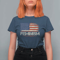 Feminism Feminist American Flag T Shirt For Women Patriotic Womens Rights