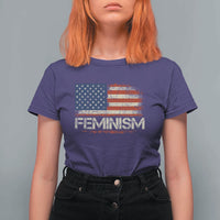 Feminism Feminist American Flag T Shirt For Women Patriotic Womens Rights