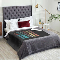 Funny Retired 2026 Throw Blanket A Wise Woman Once Said I'm Outta Here Retirement Gift