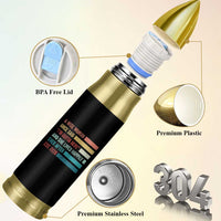 Funny Retired 2026 Bullet Tumbler A Wise Woman Once Said I'm Outta Here Retirement Gift