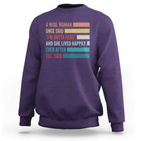 Funny Retired 2026 Sweatshirt A Wise Woman Once Said I'm Outta Here Retirement Gift