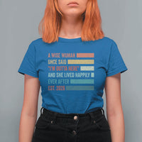 Funny Retired 2026 T Shirt For Women A Wise Woman Once Said I'm Outta Here Retirement Gift