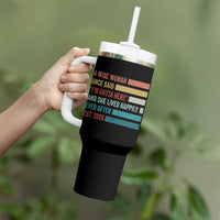 Funny Retired 2026 Tumbler With Handle A Wise Woman Once Said I'm Outta Here Retirement Gift