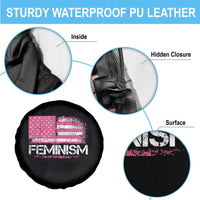 Feminism Feminist Pink American Flag Spare Tire Cover Patriotic Womens Rights