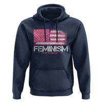 Feminism Feminist Pink American Flag Hoodie Patriotic Womens Rights