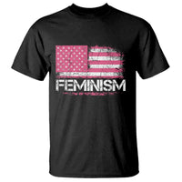 Feminism Feminist Pink American Flag T Shirt Patriotic Womens Rights