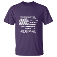 Harris Walz 2024 T Shirt The Prosecutor And The Coach Vintage American Flag - Wonder Print Shop