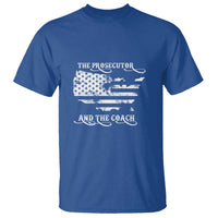 Harris Walz 2024 T Shirt The Prosecutor And The Coach Vintage American Flag - Wonder Print Shop