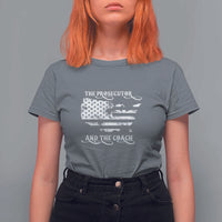 Harris Walz 2024 T Shirt For Women The Prosecutor And The Coach Vintage American Flag - Wonder Print Shop
