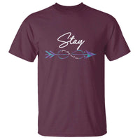 Suicide Prevention Awareness T Shirt Stay Your Story Isn't Over Arrow Semicolon - Wonder Print Shop