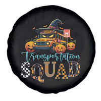 Halloween School Bus Driver Spare Tire Cover Transportation Squad Pumpkin Witch - Wonder Print Shop