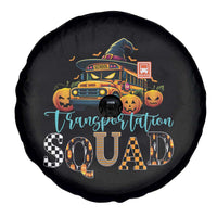 Halloween School Bus Driver Spare Tire Cover Transportation Squad Pumpkin Witch - Wonder Print Shop