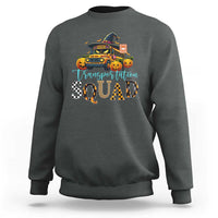 Halloween School Bus Driver Sweatshirt Transportation Squad Pumpkin Witch - Wonder Print Shop