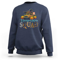 Halloween School Bus Driver Sweatshirt Transportation Squad Pumpkin Witch - Wonder Print Shop