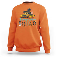 Halloween School Bus Driver Sweatshirt Transportation Squad Pumpkin Witch - Wonder Print Shop