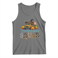 Halloween School Bus Driver Tank Top Transportation Squad Pumpkin Witch - Wonder Print Shop