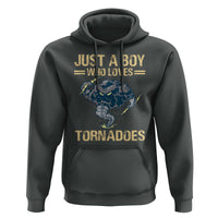 Tornado Chaser Hoodie Just A Boy Who Loves Tornadoes Storm Thunder