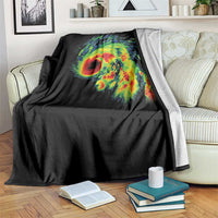 Hurricane Helene Throw Blanket Meteorologist Weather Radar Image Storm Chasing - Wonder Print Shop