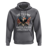 Proud Veteran Of The Military Hoodie Veteran's Day Eagle American Flag - Wonder Print Shop