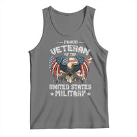 Proud Veteran Of The Military Tank Top Veteran's Day Eagle American Flag - Wonder Print Shop