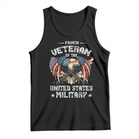 Proud Veteran Of The Military Tank Top Veteran's Day Eagle American Flag - Wonder Print Shop