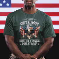 Proud Veteran Of The Military T Shirt Veteran's Day Eagle American Flag TS11