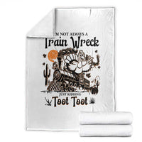 I Am Not Always A Train Wreck Just Kidding Toot Toot Throw Blanket Funny Thanksgiving Turkey - Wonder Print Shop