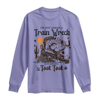 I Am Not Always A Train Wreck Just Kidding Toot Toot Long Sleeve Shirt Funny Thanksgiving Turkey - Wonder Print Shop