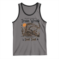 I Am Not Always A Train Wreck Just Kidding Toot Toot Tank Top Funny Thanksgiving Turkey - Wonder Print Shop
