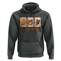 Tis The Season Fall Thanksgiving Hoodie American Football Pumpkin Postage Stamps - Wonder Print Shop