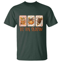 Tis The Season Fall Thanksgiving T Shirt American Football Pumpkin Postage Stamps - Wonder Print Shop