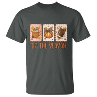 Tis The Season Fall Thanksgiving T Shirt American Football Pumpkin Postage Stamps - Wonder Print Shop