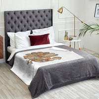 Thanksgiving Vintage Patchwork Gobble Turkey Throw Blanket - Wonder Print Shop