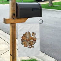 Thanksgiving Vintage Patchwork Gobble Turkey Garden Flag - Wonder Print Shop