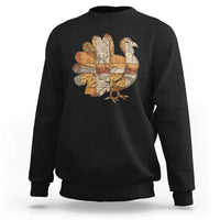 Thanksgiving Vintage Patchwork Gobble Turkey Sweatshirt - Wonder Print Shop