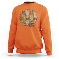 Thanksgiving Vintage Patchwork Gobble Turkey Sweatshirt - Wonder Print Shop