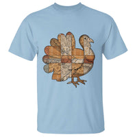Thanksgiving Vintage Patchwork Gobble Turkey T Shirt - Wonder Print Shop